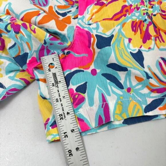Lilly Pulitzer The Callahan Short Womens 4 Besame Mucho Multi Floral Cotton - Picture 10 of 10